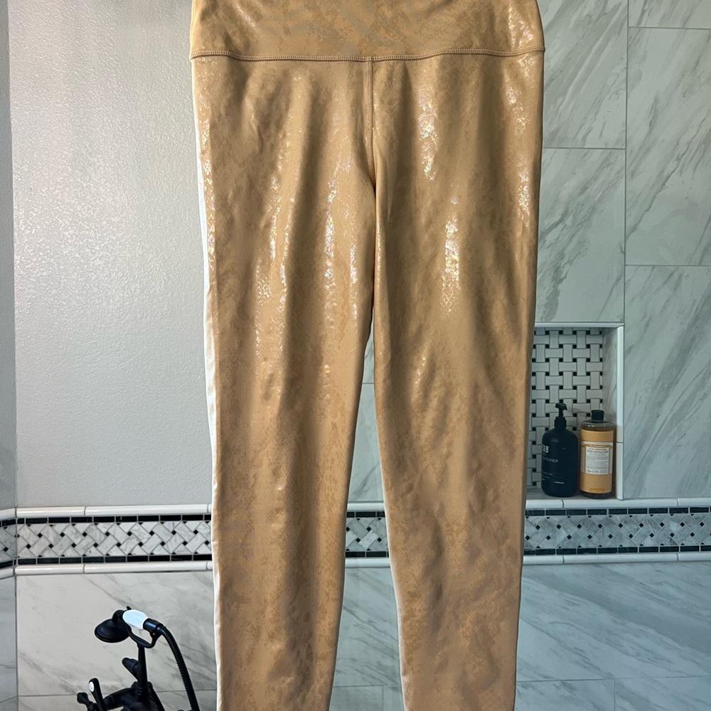 Carbon38 Shimmering Tan Leggings